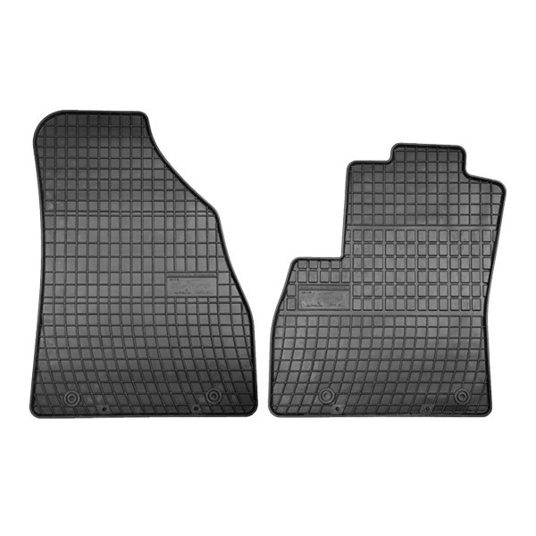 FROGUM 0637P Floor liners Rubber, Front, Quantity: 2, black, Tailored