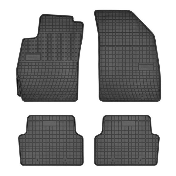 0697 FROGUM Floor mats CHEVROLET Rubber, Front and Rear, Quantity: 4, black, Tailored
