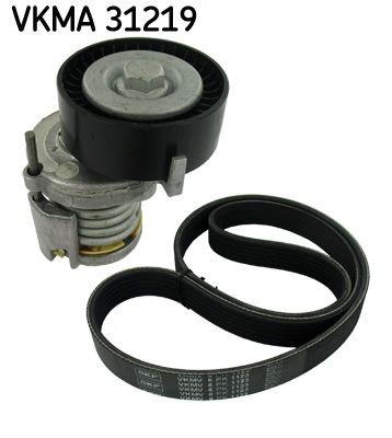 Original VKMA 31219 SKF V-ribbed belt kit VW