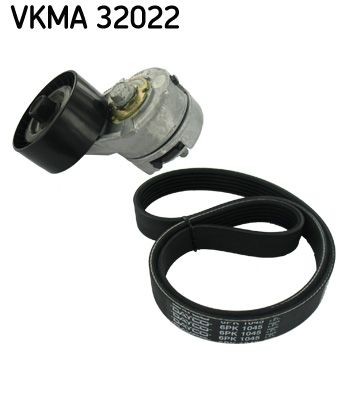 VKM 32022 SKF VKMA32022 Water Pump + V-Ribbed Belt Kit 9800716580