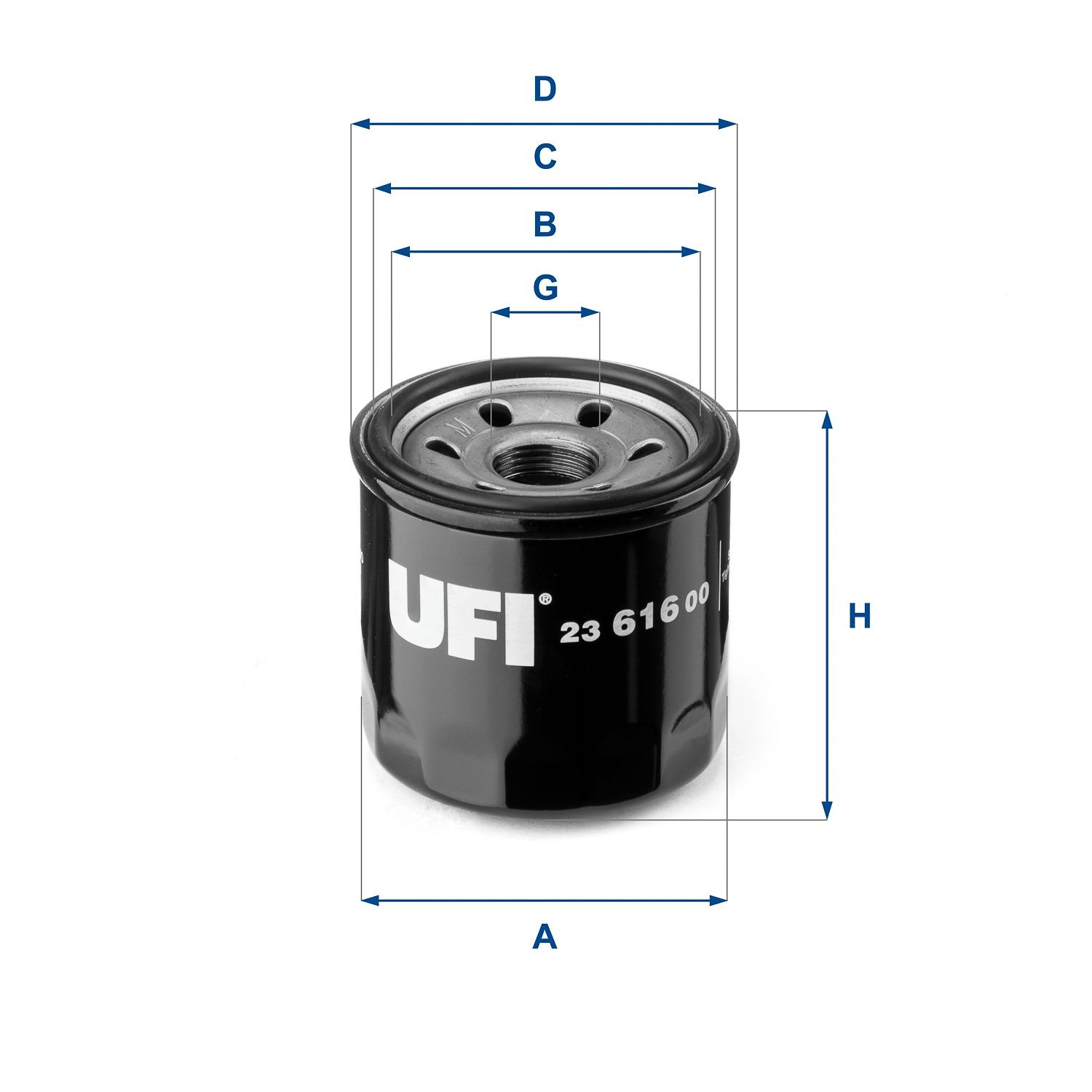 UFI 23.616.00 Oil filter PE01-14-302A