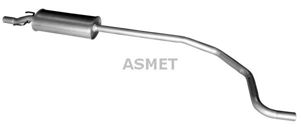 ASMET 05267 Middle silencer Opel Corsa D 1.0 60 hp Petrol 2010 price