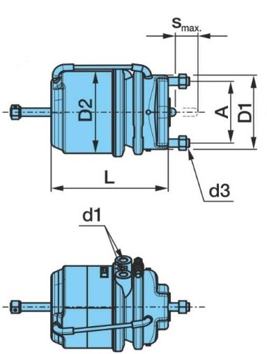 BPW Diaphragm Brake Cylinder 05.444.41.03.0 buy