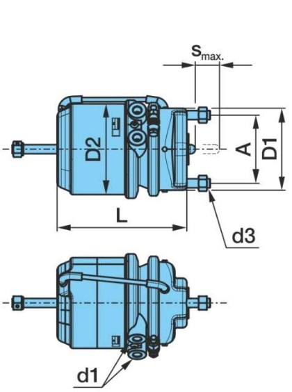 BPW Diaphragm Brake Cylinder 05.444.41.04.0 buy