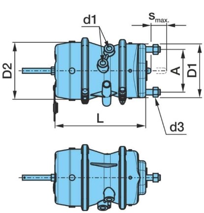 BPW 05.444.42.02.0 Diaphragm Brake Cylinder