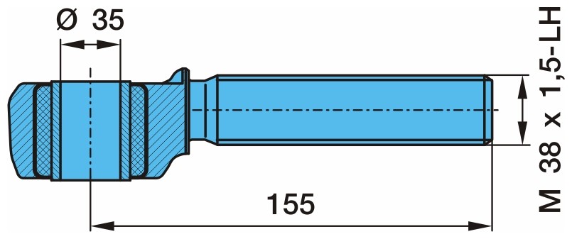 BPW M38x1,5 mm Gewindeart: mit Linksgewinde Spurstangenkopf 05.353.68.27.0 kaufen