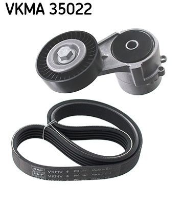 Original SKF VKM 35012 V-ribbed belt kit VKMA 35022 for OPEL CORSA