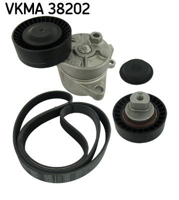 Great value for money - SKF V-Ribbed Belt Set VKMA 38202