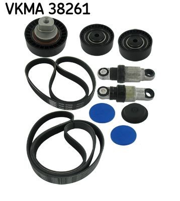 BMW 5 Series V-Ribbed Belt Set SKF VKMA 38261 cheap
