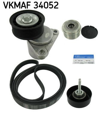 Ford MONDEO V-ribbed belt kit 1365779 SKF VKMAF 34052 online buy