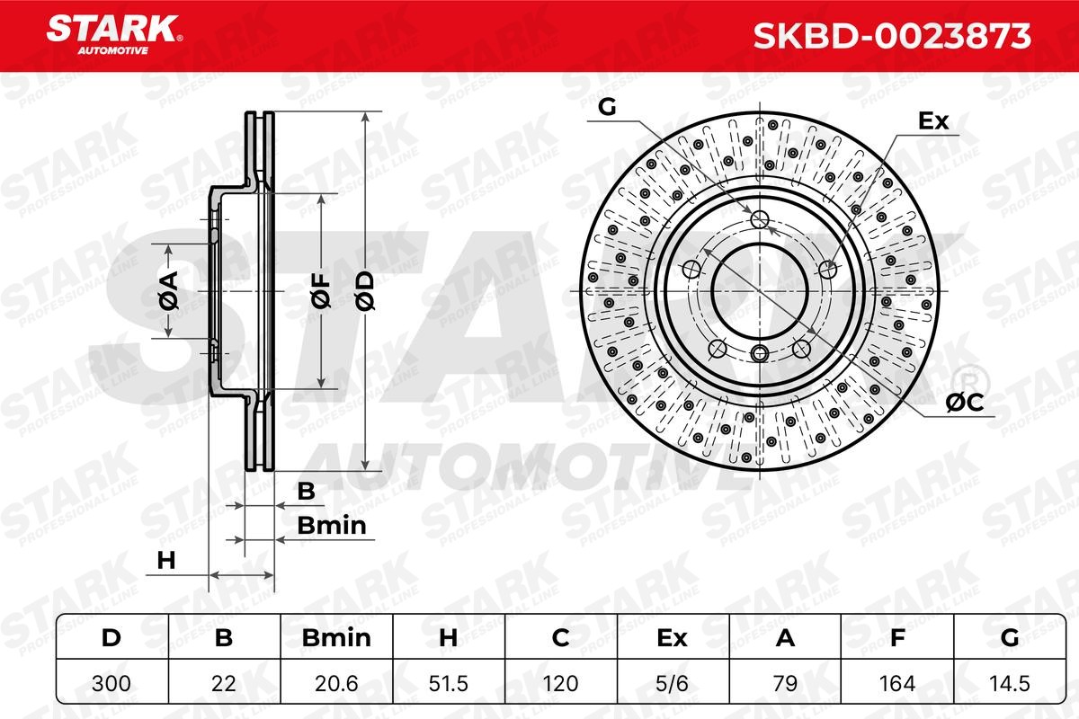 OEM-quality STARK SKBD-0023873 Brake rotor