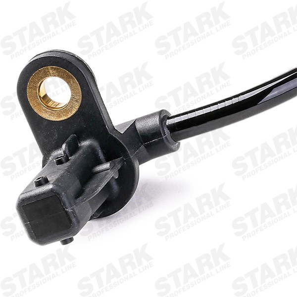 STARK SKWSS-0350648 ABS sensor Rear Axle Left, for vehicles with ESP, Hall Sensor, 2-pin connector, 645mm, 27,7mm, 12V, right-angled