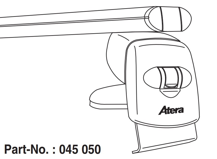 ATERA 045050 Barre portatutto VOLKSWAGEN Golf 5 (1K1) per scanalature pioggia, 122 cm, 75 kg, Alluminio