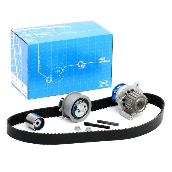 SKF Water pump and timing belt kit VKMC 01250-3 Volkswagen POLO 2014