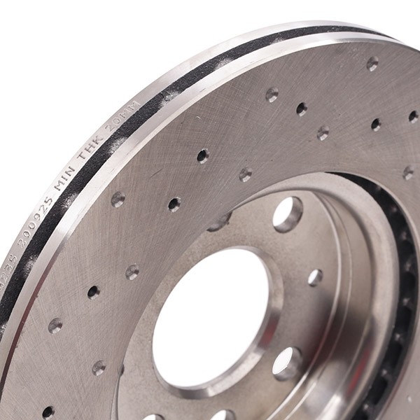 82B1747 Brake discs 82B1747 RIDEX Front Axle, 257x22mm, 4, perforated/vented