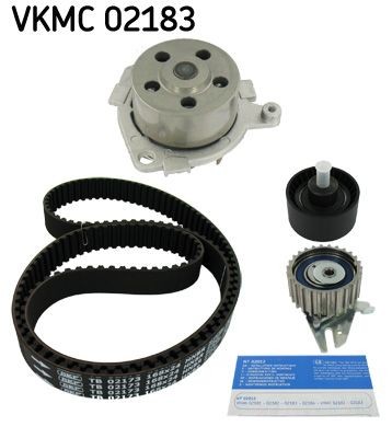 VKMC 02183 SKF Timing belt kit with water pump ALFA ROMEO Number of Teeth: 168, with rounded tooth profile, Plastic