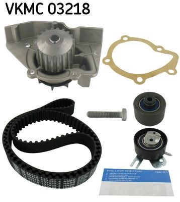 VKMA 03218 SKF with gaskets/seals, Number of Teeth: 137, with rounded tooth profile, Plastic Timing belt and water pump VKMC 03218 buy
