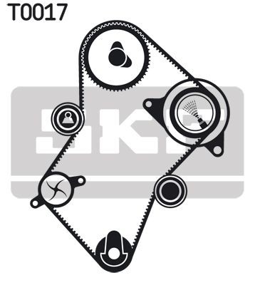 VKMC03241 Water pump and timing belt SKF VKN 1009 review and test