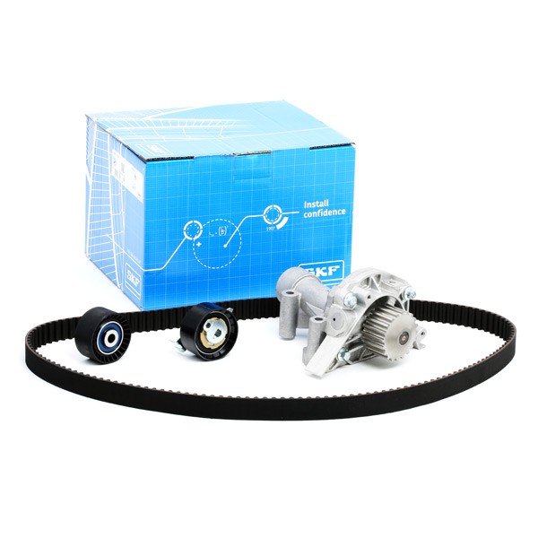 Peugeot 204 Water pump and timing belt kit SKF VKMC 03263 cheap