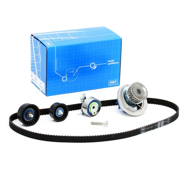 VKMC 05156-2 SKF Timing belt kit with water pump OPEL Number of Teeth: 162, with rounded tooth profile, Plastic