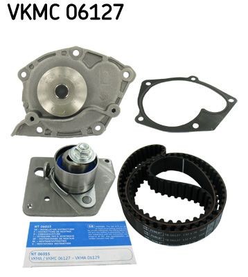VKMC06127 Water pump and timing belt SKF VKN 1008 review and test