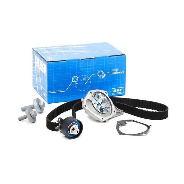 SKF Pompe à Eau + Kit De Distribution RENAULT,NISSAN VKMC 06134-1 4159904501,6079900000,6089900800 Pompe à eau + kit de courroie de distribution