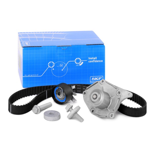 Nissan QASHQAI Belt and chain drive parts - Water pump and timing belt kit SKF VKMC 06134-2