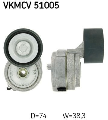 SKF VKMCV51005 Tensioner pulley A9062002270