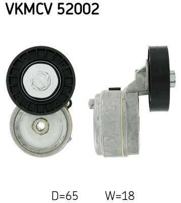 SKF VKMCV 52002 Spannrolle, Keilrippenriemen für IVECO Trakker LKW in Original Qualität
