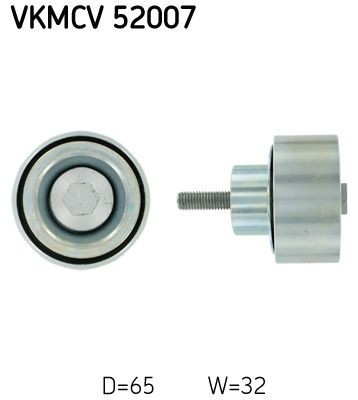 SKF Ø: 65mm Deflection / Guide Pulley, v-ribbed belt VKMCV 52007 buy