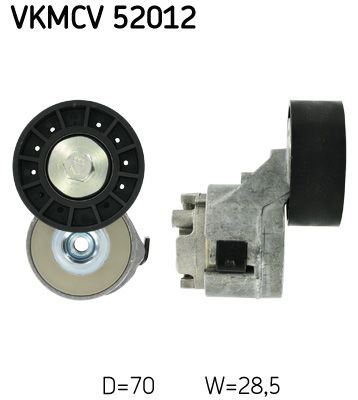 Fiat DUCATO Tensioner pulley 1366058 SKF VKMCV 52012 online buy