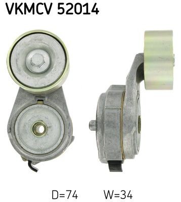 SKF VKMCV 52014 Spannrolle, Keilrippenriemen für IVECO EuroTech MP LKW in Original Qualität