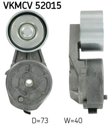 SKF VKMCV 52015 Spannrolle, Keilrippenriemen für IVECO Trakker LKW in Original Qualität