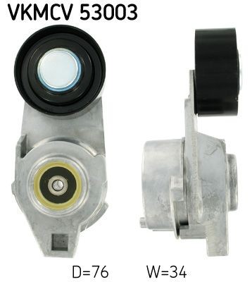 SKF Tensioner pulley, v-ribbed belt VKMCV 53003 buy