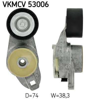 SKF VKMCV 53006 Spannrolle, Keilrippenriemen für VOLVO FH 12 LKW in Original Qualität