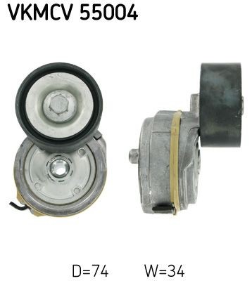SKF VKMCV55004 Tensioner pulley 51958007477