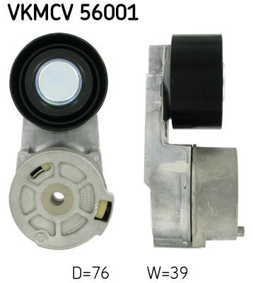 SKF VKMCV 56001 Spannrolle, Keilrippenriemen für SCANIA 4 - series LKW in Original Qualität