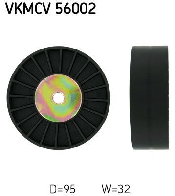 SKF VKMCV 56002 Deflection / Guide Pulley, v-ribbed belt