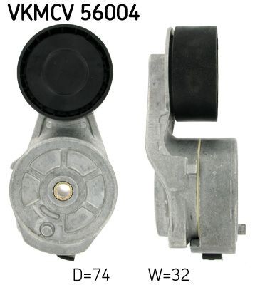 SKF VKMCV 56004 Spannrolle, Keilrippenriemen für SCANIA P,G,R,T - series LKW in Original Qualität