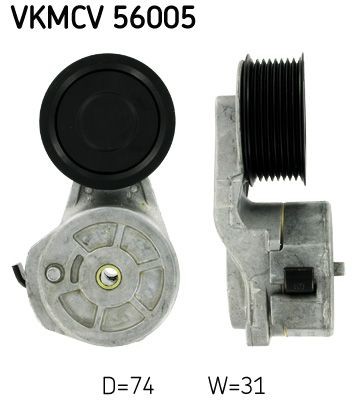VKMCV 56005 SKF Spannrolle, Keilrippenriemen für DAF online bestellen