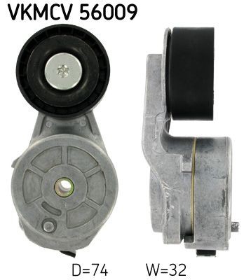 SKF VKMCV 56009 Spannrolle, Keilrippenriemen für SCANIA 4 - series LKW in Original Qualität