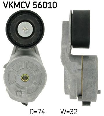 SKF Tensioner pulley, v-ribbed belt VKMCV 56010 buy