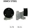 Już teraz zamów VKMCV 57001 SKF Rolka napinacza, pasek klinowy wielorowkowy