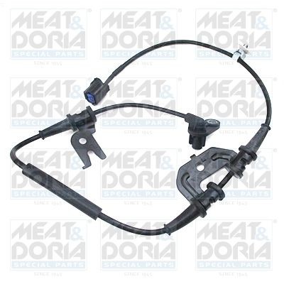 MEAT & DORIA 90855E ABS sensor Front Axle Left, 2-pin connector, 700mm, 747mm, 15mm, oval
