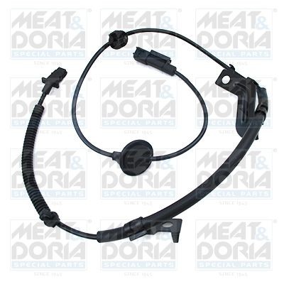MEAT & DORIA Rear Axle Left, Active sensor, 2-pin connector, 930mm, 1000mm, 24mm Total Length: 1000mm, Number of pins: 2-pin connector Sensor, wheel speed 90871E buy