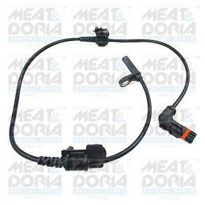 MEAT & DORIA Front Axle Right, Front Axle Left, Active sensor, 2-pin connector, 720mm, 780mm, 31mm Total Length: 780mm, Number of pins: 2-pin connector Sensor, wheel speed 90884E buy