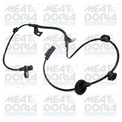 MEAT & DORIA 90907E ABS sensor Rear Axle Left, Active sensor, 2-pin connector, 1030mm, 16mm