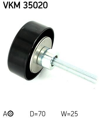 SKF Ø: 70mm Deflection / Guide Pulley, v-ribbed belt VKM 35020 buy