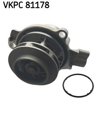 SKF VKPC 81178 Water pump with gaskets/seals, without integrated disabling contact, non-switchable water pump, Metal, for toothed belt drive