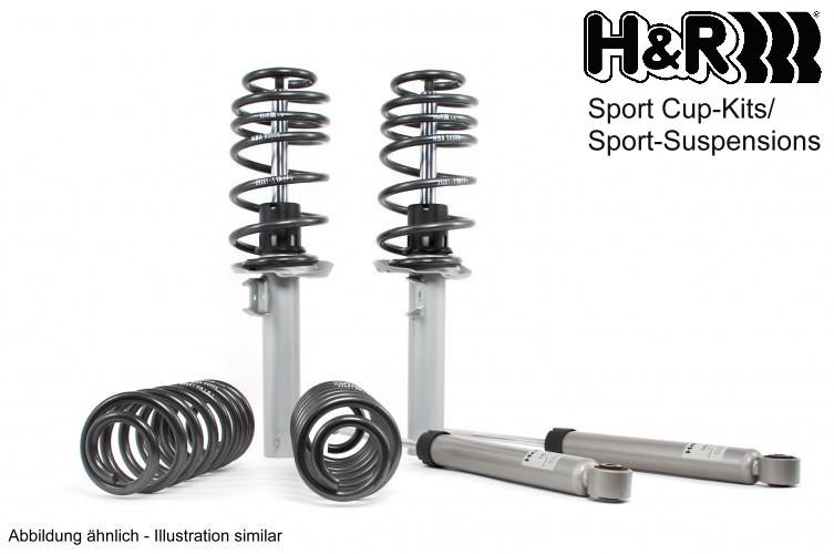 original CLK C208 Suspension kit, coil springs / shock absorbers H&R 31006-2